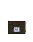 Herschel Charlie Cardholder Wallet Ivy Green Chicory Coffee front
