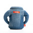 Puffin Drinkwear The Denim Koozie in blue denim fabric shown at angle