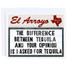 El Arroyo Tequila Opinion Card