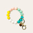 The Darling Effect Silicone Beaded Keychain Wristlet - Beach Days