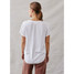 Bella Dahl Women's V-Neck Tee white angled front view