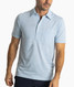 Criquet Men's Performance Players Polo - Hobby Stripe Light Blue