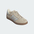 The Adidas Women's Gazelle Sneaker in Wonder Beige and Blue