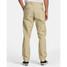 RVCA Men's Daggers Tech Technical Chinos in neutral tone, angled view