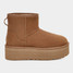 Ugg Women's Classic Mini Platform Boots in chestnut suede