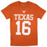 University of Texas Texas Longhorns Manning Number Tee Texas Orange back view