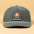 Texas Hill Country Provisions Cosmic Sunset Guadalupe Snapback in Bluegrass Green