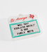 El Arroyo Family Motto Ornament El Arroyo Family Motto Ornament front view