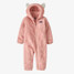 The Patagonia Toddlers' Furry Friends Bunting One Piece in Mallow Pink