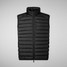 Save The Duck Men's Rhus Puffer Vest in the Black colorway