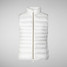 Save The Duck Women's Lynn Puffer Vest in the White colorway