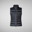 Save The Duck Women's Lynn Puffer Vest in the Black colorway