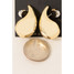 Gold Dipped Tear Veneta Large Drop Earrings