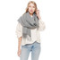 Solid Cozy Cashmere Scarf soft neutral tone draped elegantly