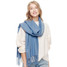 Solid Cozy Cashmere Scarf warm caramel tone draped softly