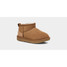 Ugg Kids' Classic Ultra Mini Boots in chestnut brown, side angle view