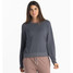 Free Fly Women's Bamboo Lightweight Fleece Crew Pullover in Storm Cloud colorway Free Fly Women's Bamboo Lightweight Fleece Crew Pullover in Storm Cloud colorway