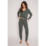 PJ Salvage Women's Textured Essentials Long Sleeve Top in Sage Leaf colorway