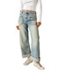 Free People Women's Palmer Cuffed Jeans in la la land colorway