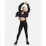 Nike Women's Swoosh Medium Support Sports Bra Black front view