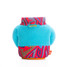 Puffin Drinkwear The Fleece Koozie in Totally Teal, angled view showing texture