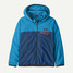 The Patagonia Boys' Micro D Snap-T Fleece Jacket in Clement Blue The Patagonia Boys' Micro D Snap-T Fleece Jacket in Clement Blue