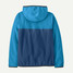 Patagonia Boys' Micro D Snap-T Fleece Jacket Clement Blue back view