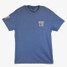 Racquet & Jog Blue Jean/ Off White/ Gold Comfort Color Tee