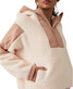 FP Movement Women's Lead The Pack Fleece Pullover in vanilla chai colorway