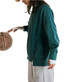 FP Movement Women's Intercept Tunic Pullover in emerald green colorway