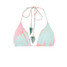 Maaji Women's Rainbow Balmy Sliding Triangle Reversible Bikini Top