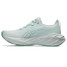 The Asics Women's Novablast 4 Running Shoes in Pale Mint and White