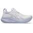 The Asics Women's Gel Nimbus 26 in White and Fresh Air