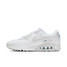 The servers Nike Men's Air Max 90 Shoes in White, Photon Dust, and Game Royal