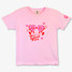 TYLER'S Kids' Heart Friends Valentine's Day 2024 Tee pink front view