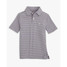 The Boys Ryder Heather Marin Stripe Performance Polo Shirt in the Heather Orchid Petal colorway