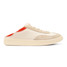 The Olukai Men's Punini Sneaker Shoes in the colorway Off White/ Molten Orange