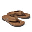 Olukai Tuahine Leather Beach Sandals Toffee detail view