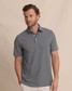 Southern Tide Men's brrr°-eeze Meadowbrook Stripe Polo Steel