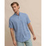 The Linen Rayon Ditzy Floral Short Sleeve Sport Shirt in Coronet Blue in colorway