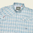 The Howler Brothers Men's Matagorda Longsleeve Shirt in the Landon Plaid Summer Sky Colorway