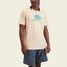 The Howler Brothers Men's Armadillo Rider Tee in the Sand Heather Colorway