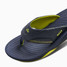 The Reef Kids' Fanning Sandal in the colorway Lime/ Navy