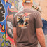 The Howler Brothers Men's Caracara Tee in the Espresso Heather Colorway
