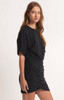 Z Supply Women's Carmela Jersey Dress side in black colorway