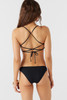 O'Neill Women's Saltwater Solids Rockley Bikini Bottoms in black colorway
