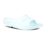 The Oofos Woman's OOAHH Recovery Slide in the colorway Ice