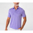 The Criquet Men's Heather Performance Sport Players Shirt in the Lavender Lemonade Colorway