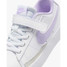 The Nike Little Kids' Blazer Low '77 in the colorway White/ Lilac Bloom