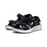 The Keen Women's Elle Sport Backstrap Sandal in the colorway Black/ Steel Grey